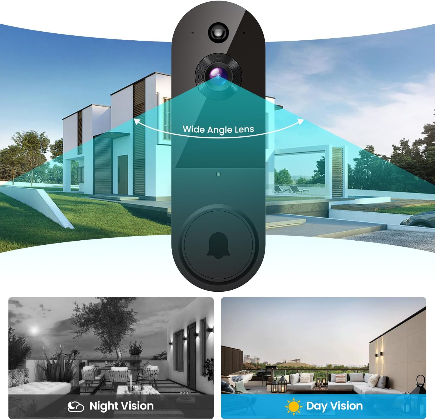 BoomChill 1080p Wireless Video Doorbell Camera, AI Human Detection - image 5