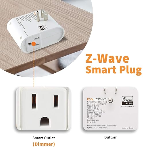 EVA LOGIK Zwave Smart Light Dimmer Plug, Plug-in Socket - Everyday Use - image 4