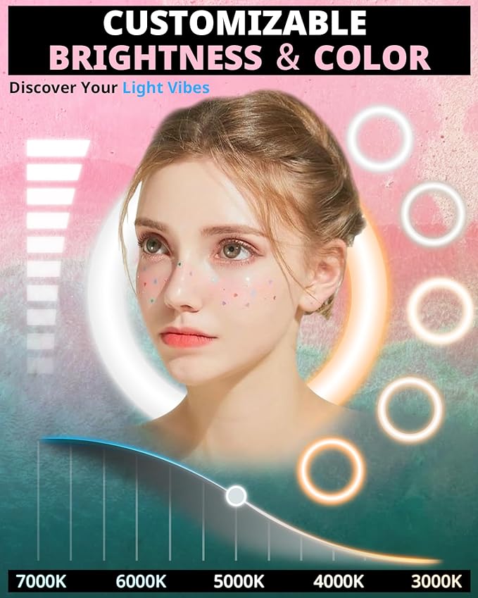 UBeesize Upgraded 12'' Ring Light with 62'' Tripod Stand and Magnetic - image 3