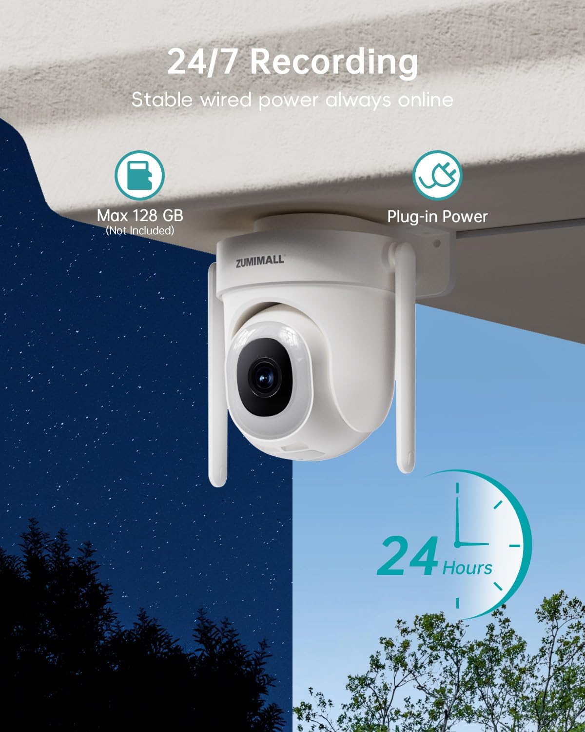 ZUMIMALL 5MP Outdoor Camera Wireless 2-Pack - Comfort & Support - image 3
