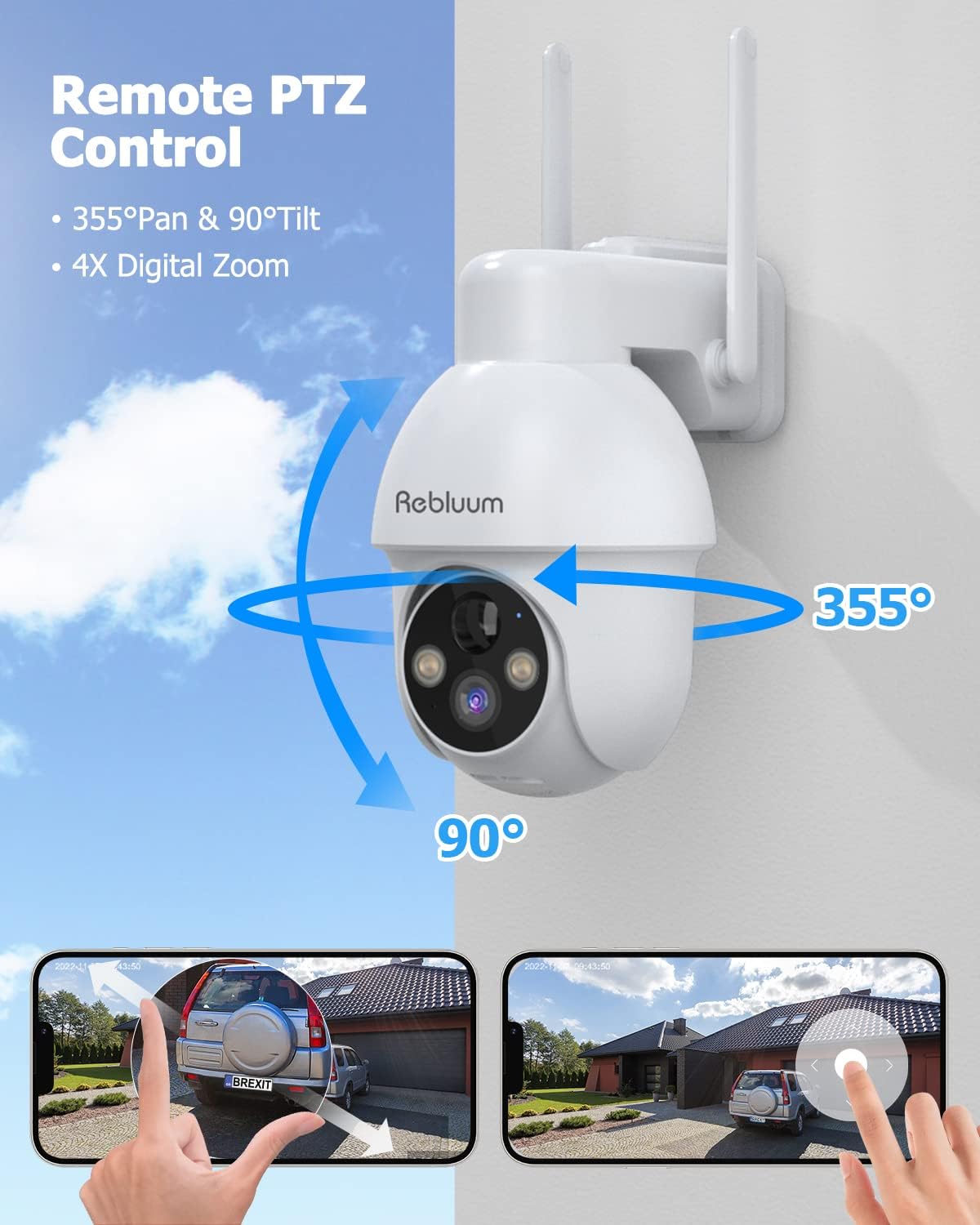Rebluum 【2K】 Solar Security Cameras Outdoor Wireless - Everyday Use - image 4