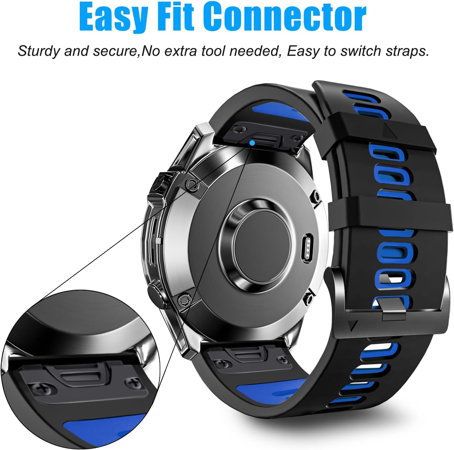 ZPJPPLX 22mm Quickfit Band Compatible with Garmin Fenix 7 Pro/Fenix - image 3