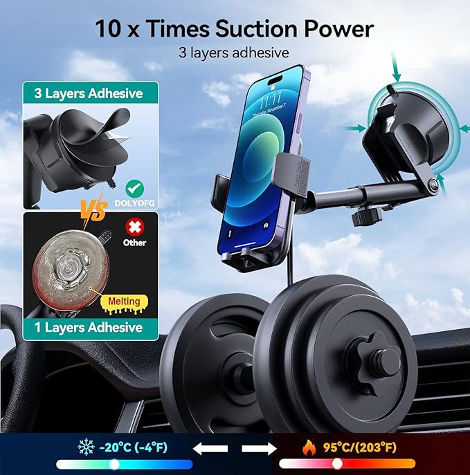 DOLYOFG Car Phone Holder Mount - image 2