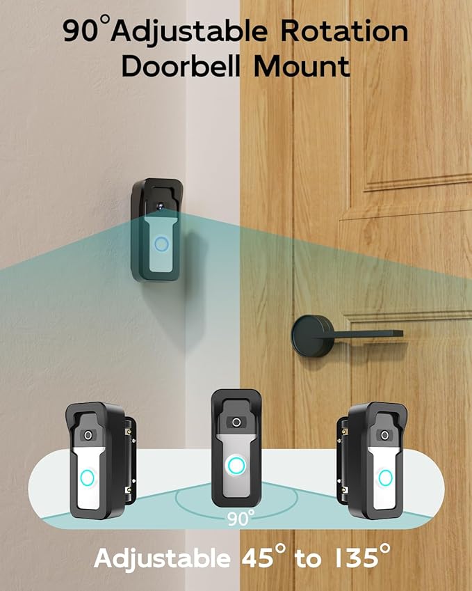 ZUMIMALL Adjustable Angle Video Doorbell Mount - Everyday Use - image 3