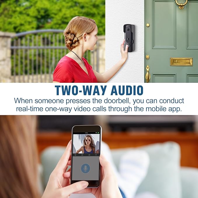 GUATTINE 1080P Video Doorbell Camera Wireless, Included Ring Chime - image 4