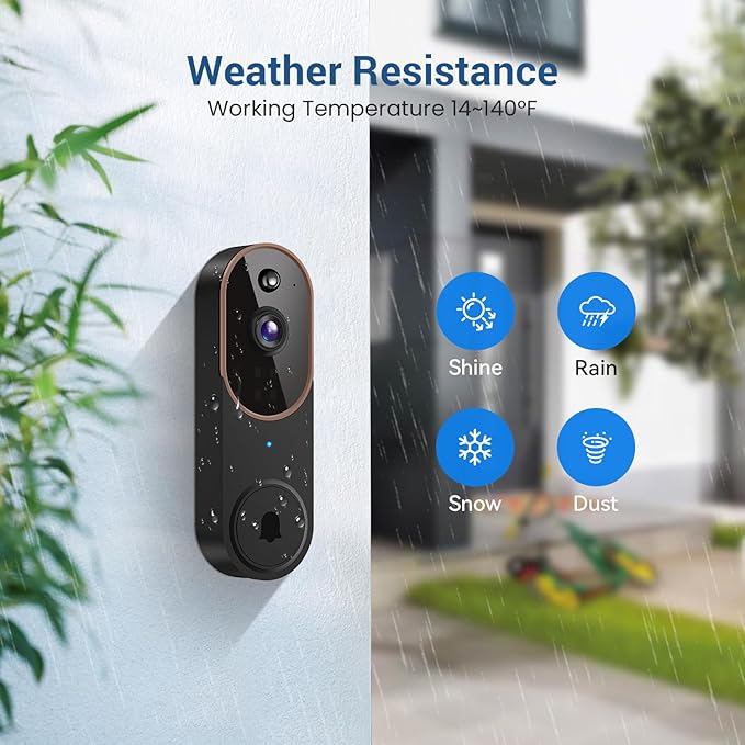 Guggre 1080P Wireless Video Doorbell Camera, AI Human Detection - image 6