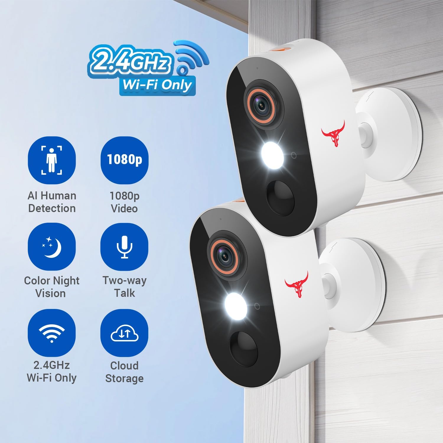 HubFlashy 1080P Outdoor Security Camera Wireless with 2-Way Talk - image 2