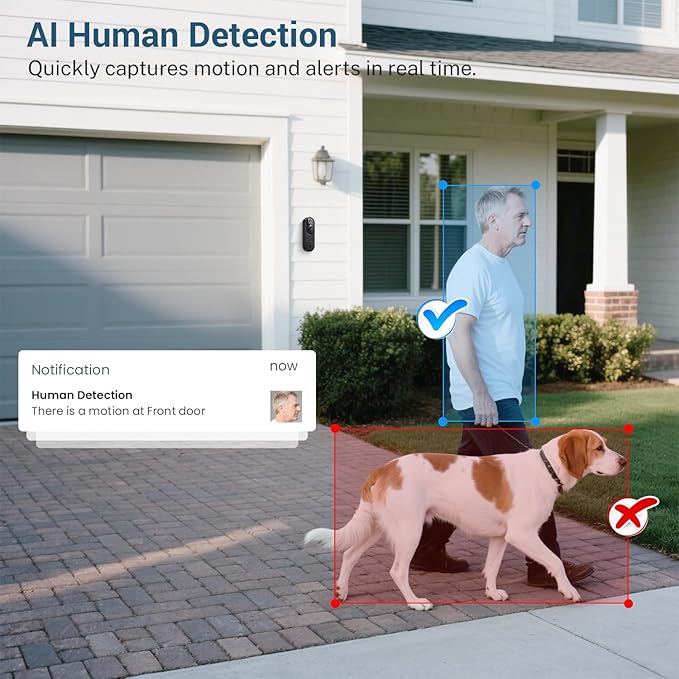 SearByte 1080p Wireless Smart Doorbell Camera with Doorbell Receiver - image 4