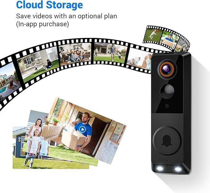 SearByte 1080P Wireless Smart Doorbell Camera, AI Human Detection - image 8