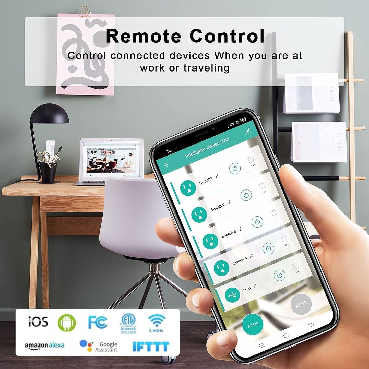 XENON ZigBee Smart Power Strip Surge Protector,Smart Fast Charge - image 2