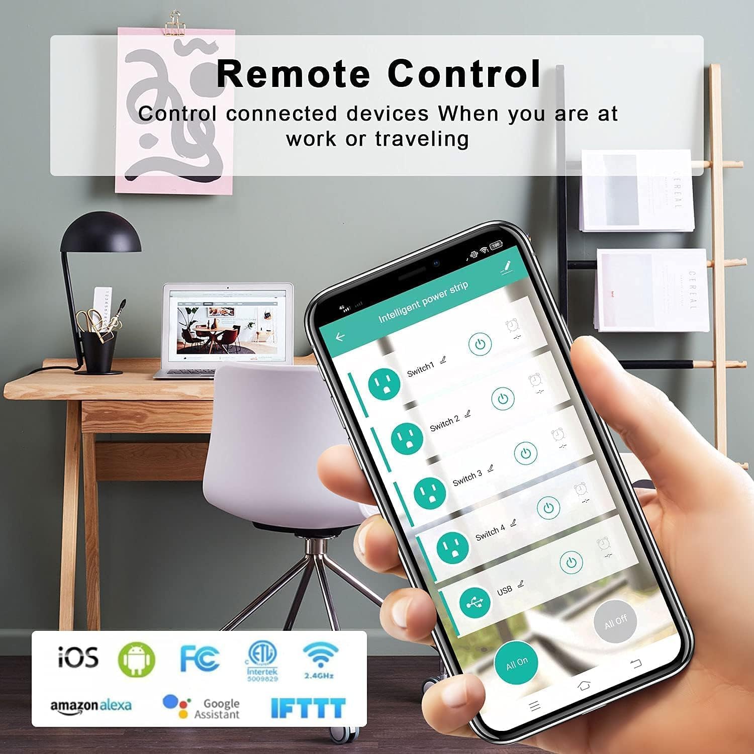 XENON ZigBee Smart Power Strip Surge Protector,Smart Fast Charge - image 2