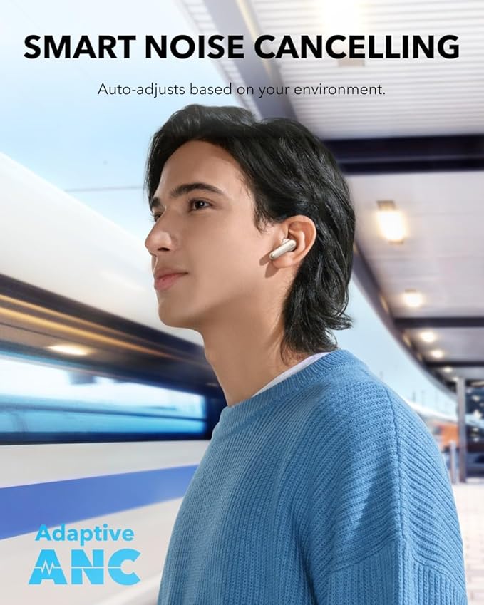 Soundcore P40i by Anker, Noise Cancelling Wireless Earbuds, Adaptive - image 3