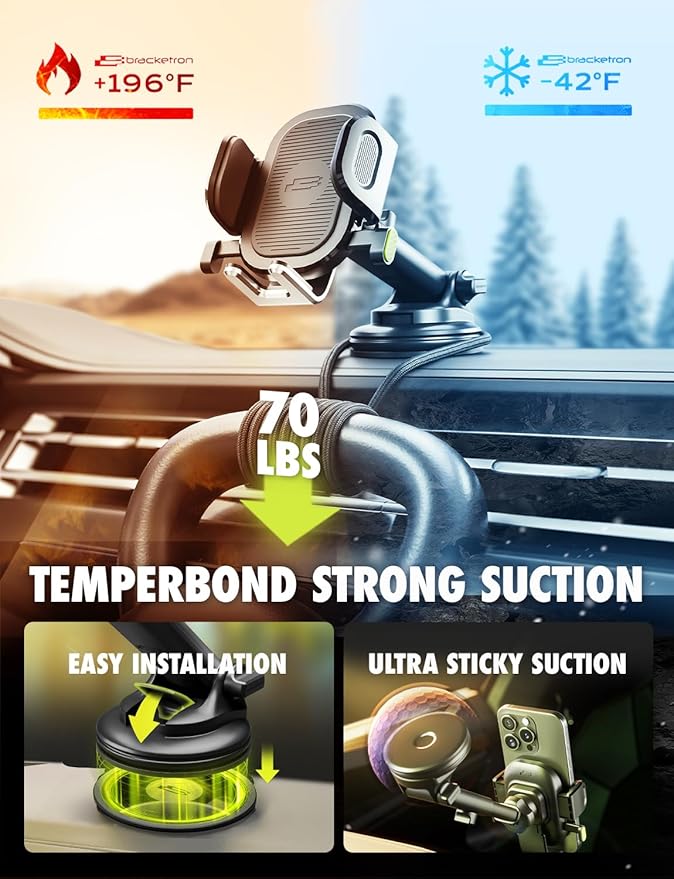 Bracketron Easy OneClick Cell Phone Holders for Your Car - Easy to Use - image 5