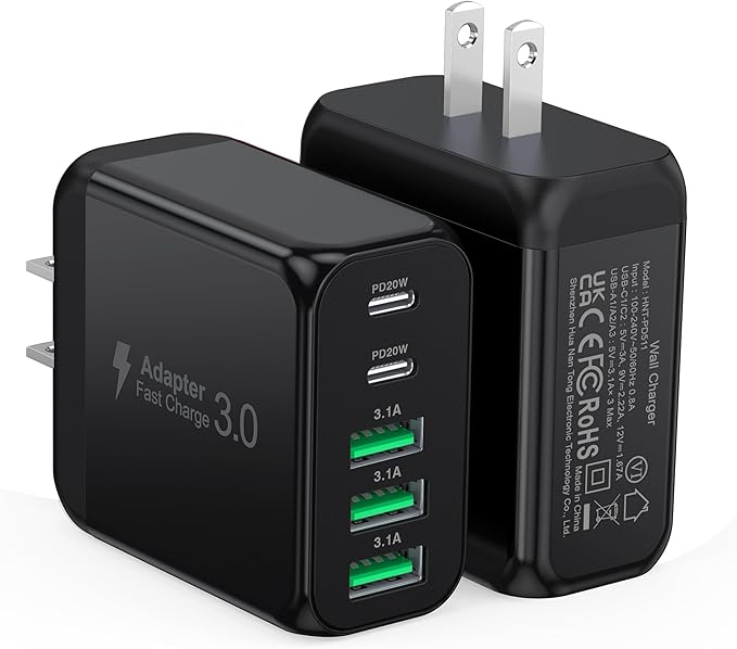 CSODINCE [2-Pack]50W USB C Wall Charger Block - Everyday Use - image 1