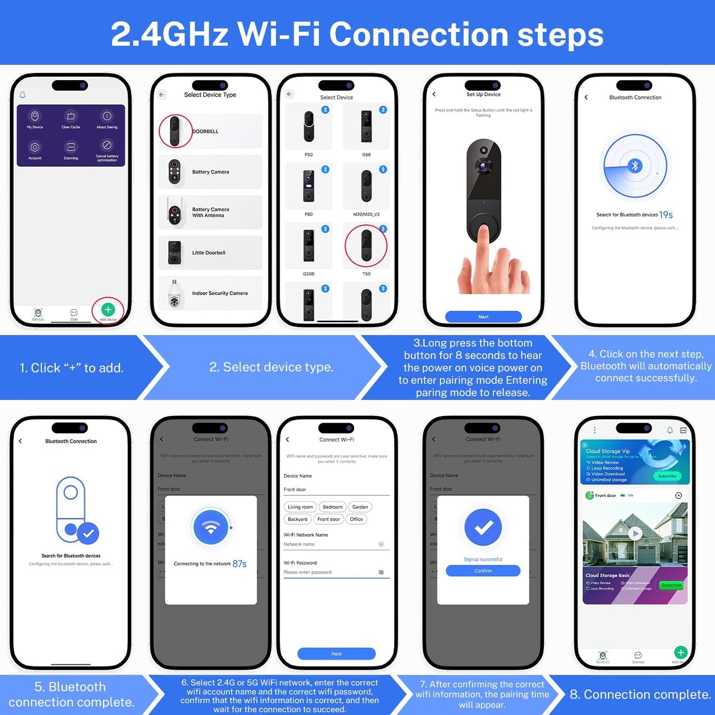 BoomChill 1080p Wireless Video Doorbell Camera, AI Human Detection - image 7