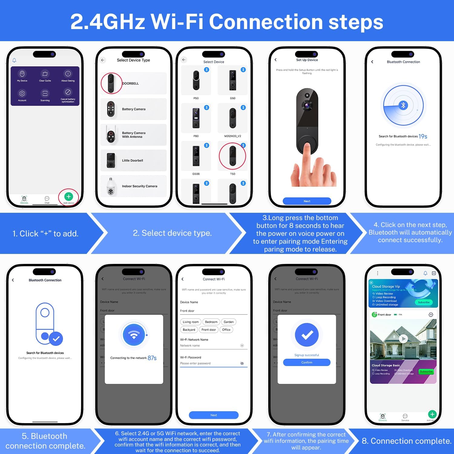 BoomChill 1080p Wireless Video Doorbell Camera, AI Human Detection - image 7