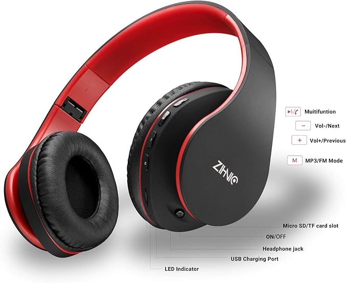ZIHNIC Bluetooth Headphones Over-Ear - image 3
