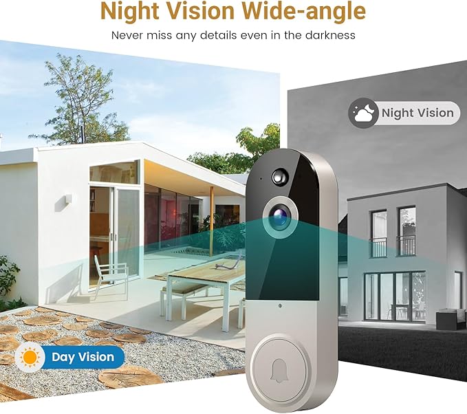 Lunelyx 1080P Video Doorbell Camera, Wireless Indoor/Outdoor - image 6
