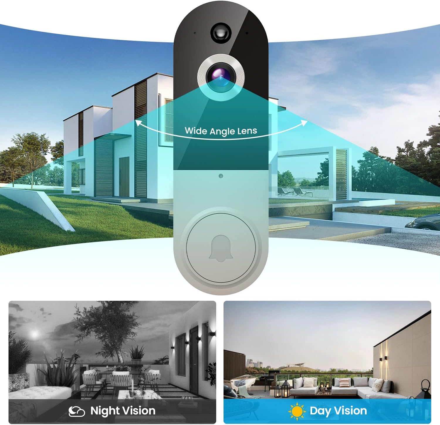 BoomChill 1080p Wireless Video Doorbell Camera, AI Human Detection - image 4