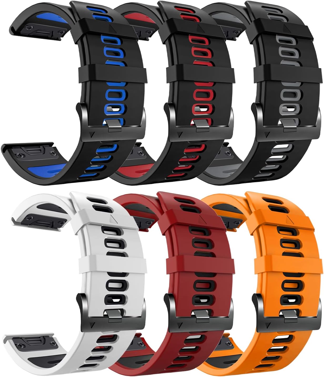 ZPJPPLX 22mm Sport Silicone Band Compatible with Garmin Fenix8 AMOLED - image 5