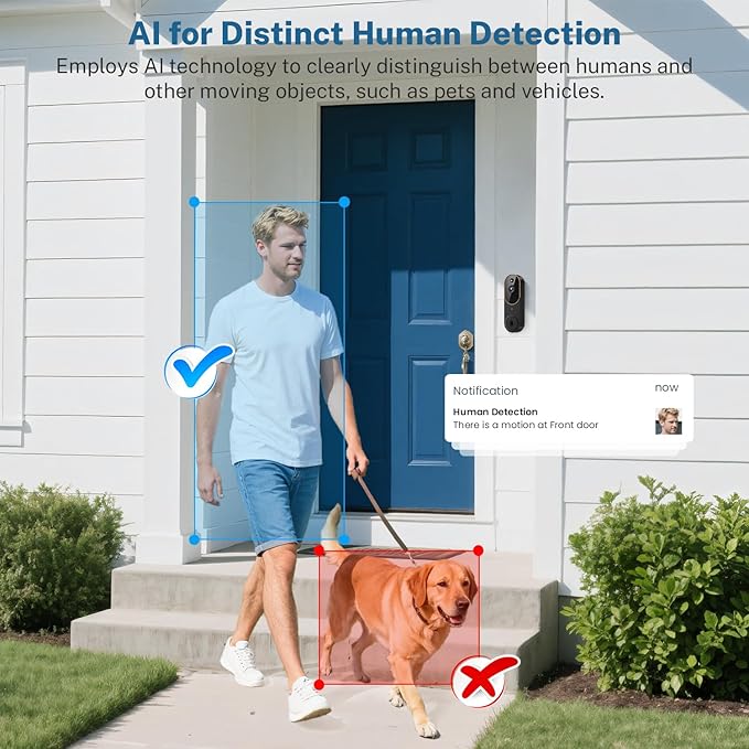 SearByte 1080p Wireless Smart Doorbell Camera with Doorbell Receiver - image 4