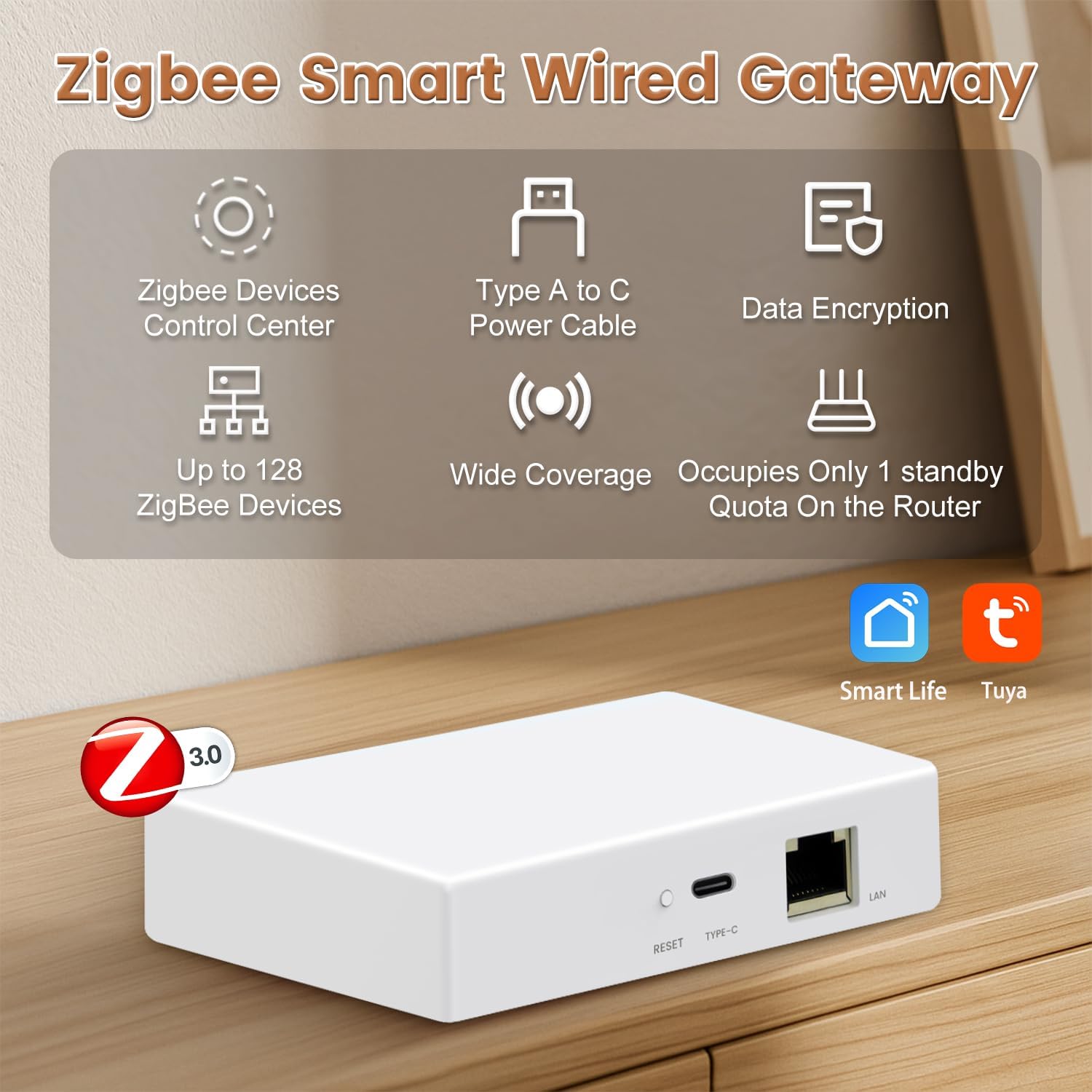 TONGOU Zigbee 3.0 Smart Home Wired Hub/Gateway - Everyday Use - image 2