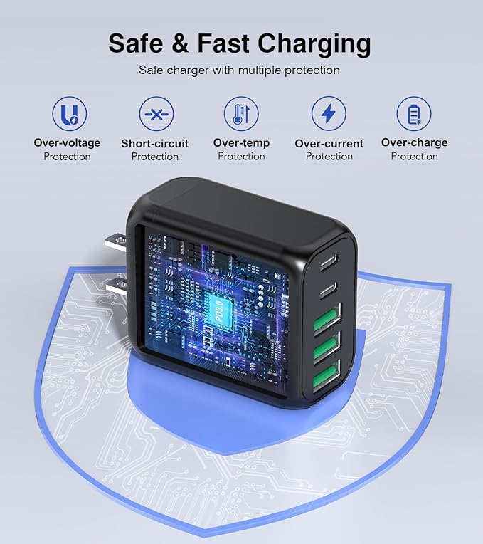 CSODINCE [2-Pack]50W USB C Wall Charger Block - Everyday Use - image 3