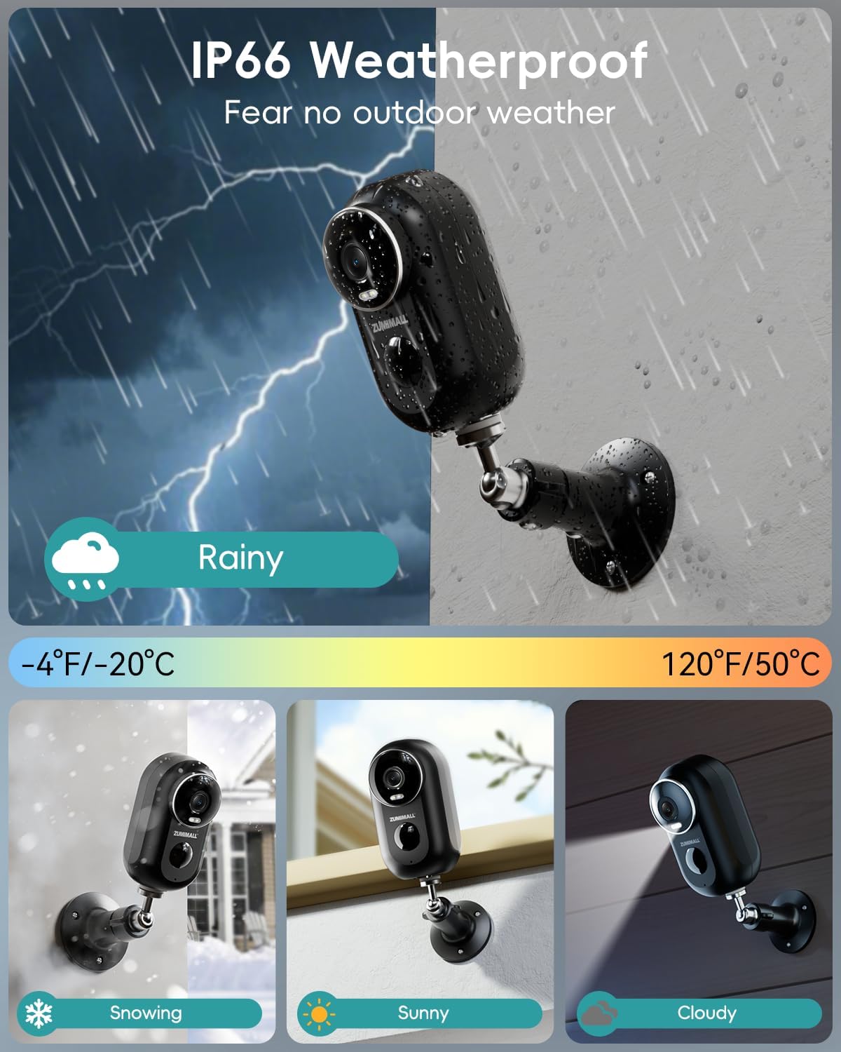 ZUMIMALL Security Cameras Wireless Outdoor, 2 Packs - Everyday Use - image 4