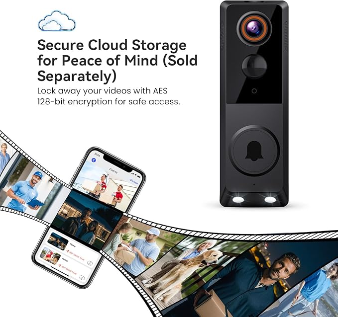 MeshSear 1080p Wireless Doorbell Camera with Indoor Receiver - image 6