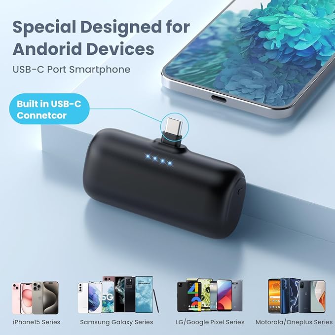 Swyop [2-Pack] Mini Portable Charger 5200mAh Power Bank - Everyday Use - image 2