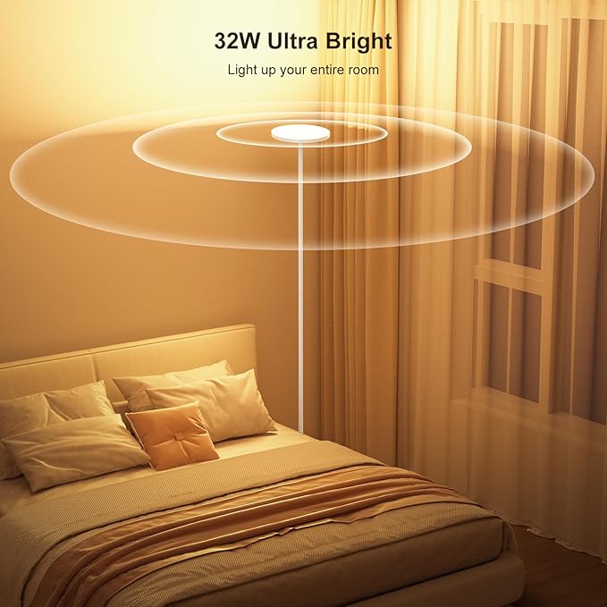 FULSUNT 𝐑𝐆𝐁 Torchiere Floor Lamps for Living Room - Everyday Use - image 5