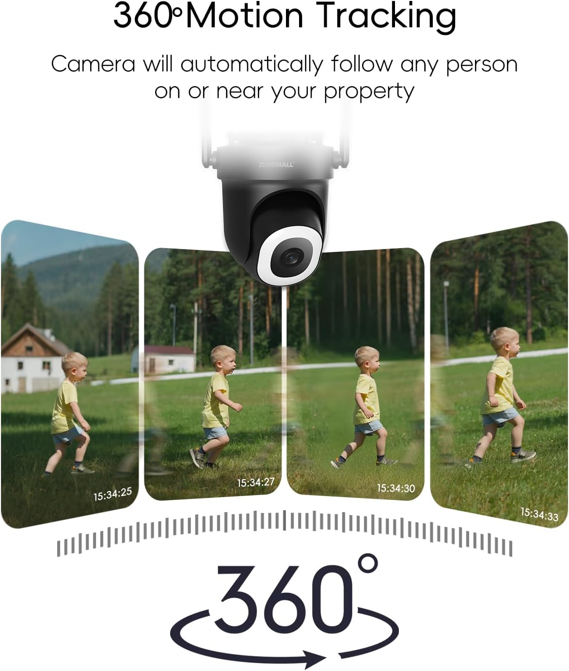 ZUMIMALL Cameras for Home Security 2-Pack (Black) - 2.4G/5G WiFi - image 2