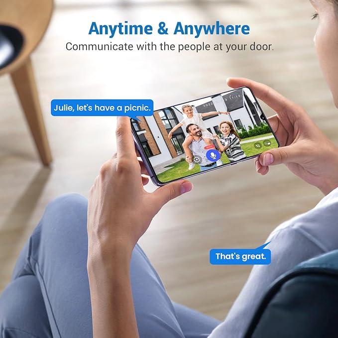 SearByte 1080P Wireless Smart Doorbell Camera, AI Human Detection - image 5