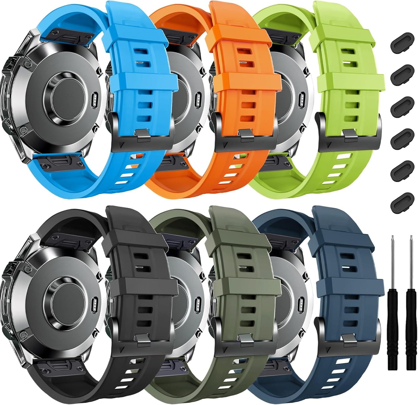 ZPJPPLX 26mm Compatible with Garmin Fenix 8 AMOLED 51mm/7X Pro/6X - image 6