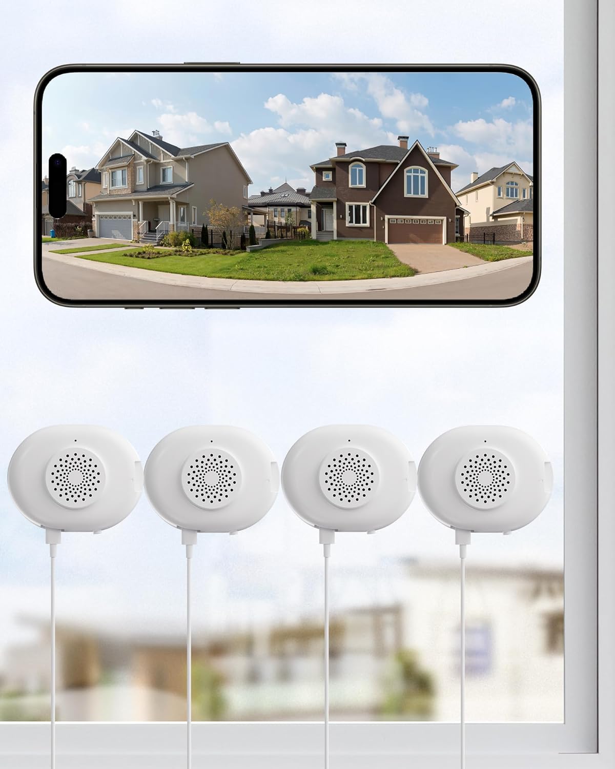 ZOSI 4 x C680 2K Window Security Camera with Full Color Night Vision - image 1