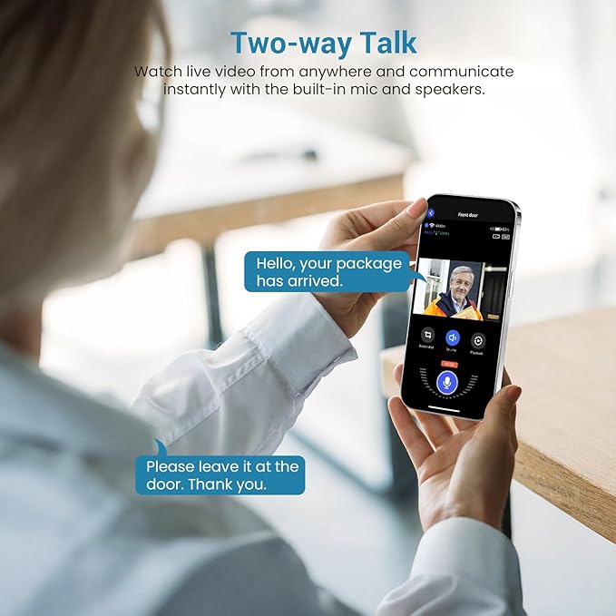 ModeJump 1080P Smart Wireless Video Doorbell Camera, Night Vision - image 3