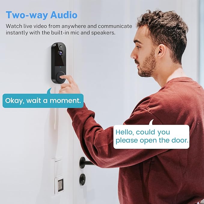 BotMelt 1080P Wireless Video Doorbell Camera with Doorbell Receiver - image 6