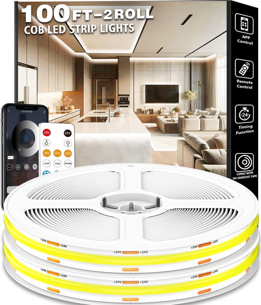 talkhigh 100FT COB Led Strip Lights - image 1