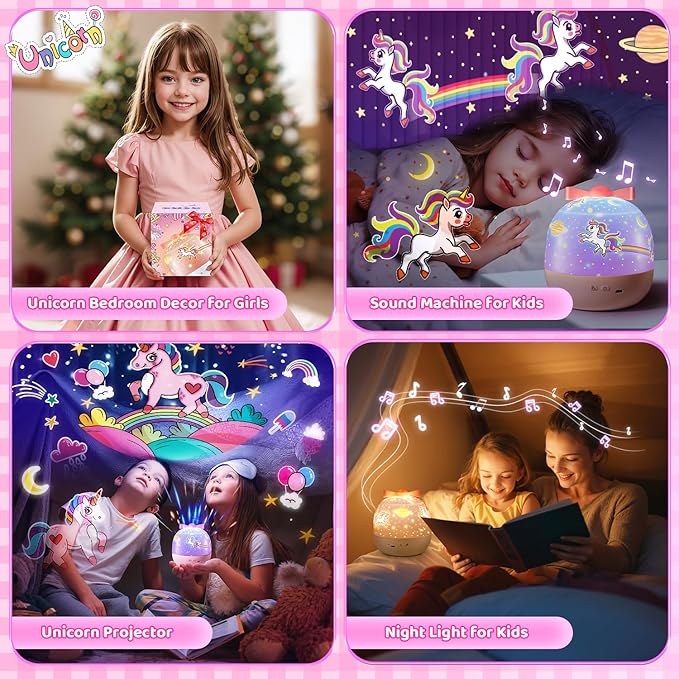 pikoy 【GIFTS PACKAGE】Unicorn Gifts for Girls NightLight 15 Films+10 - image 6