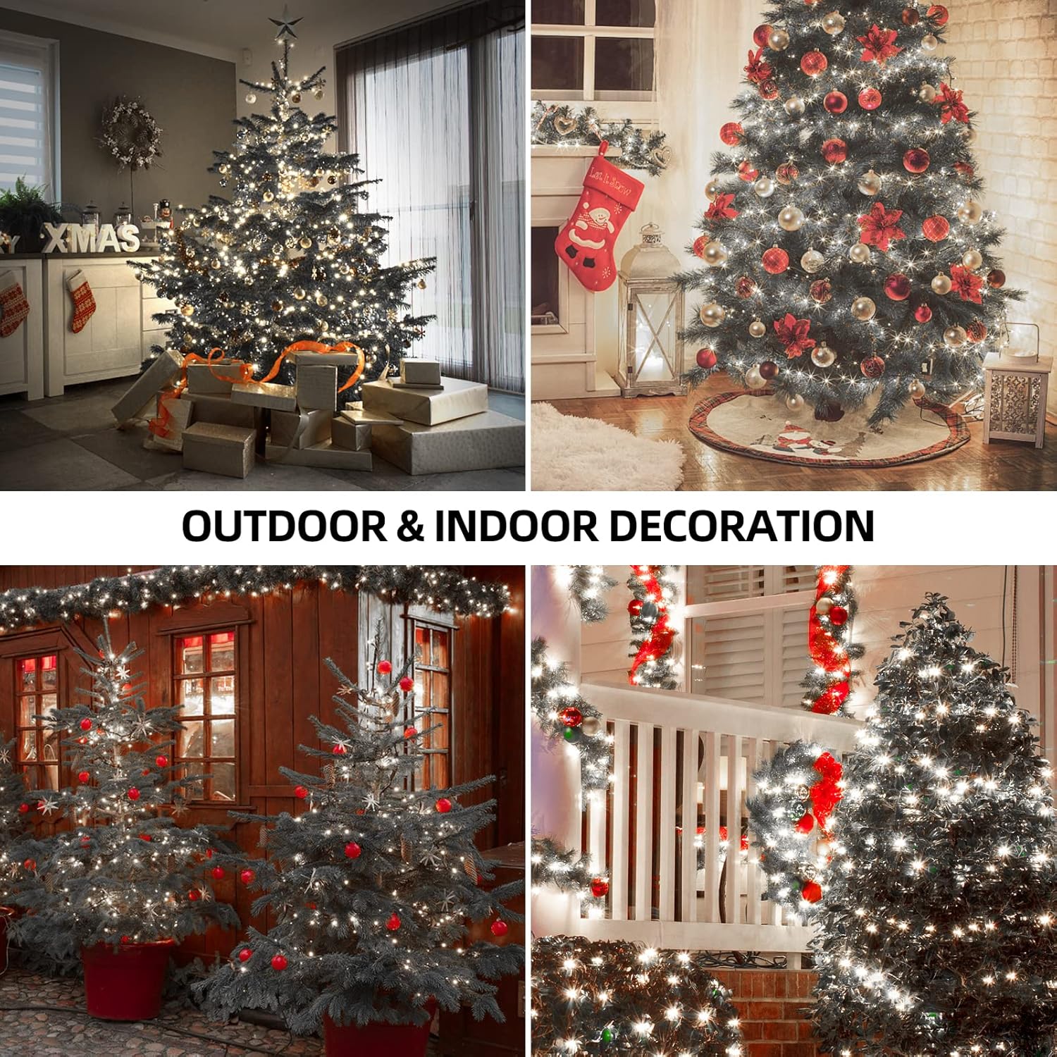 OUTYLTS 1000 LED 328ft 8 Modes with Timer Christmas String Lights IP55 - image 4