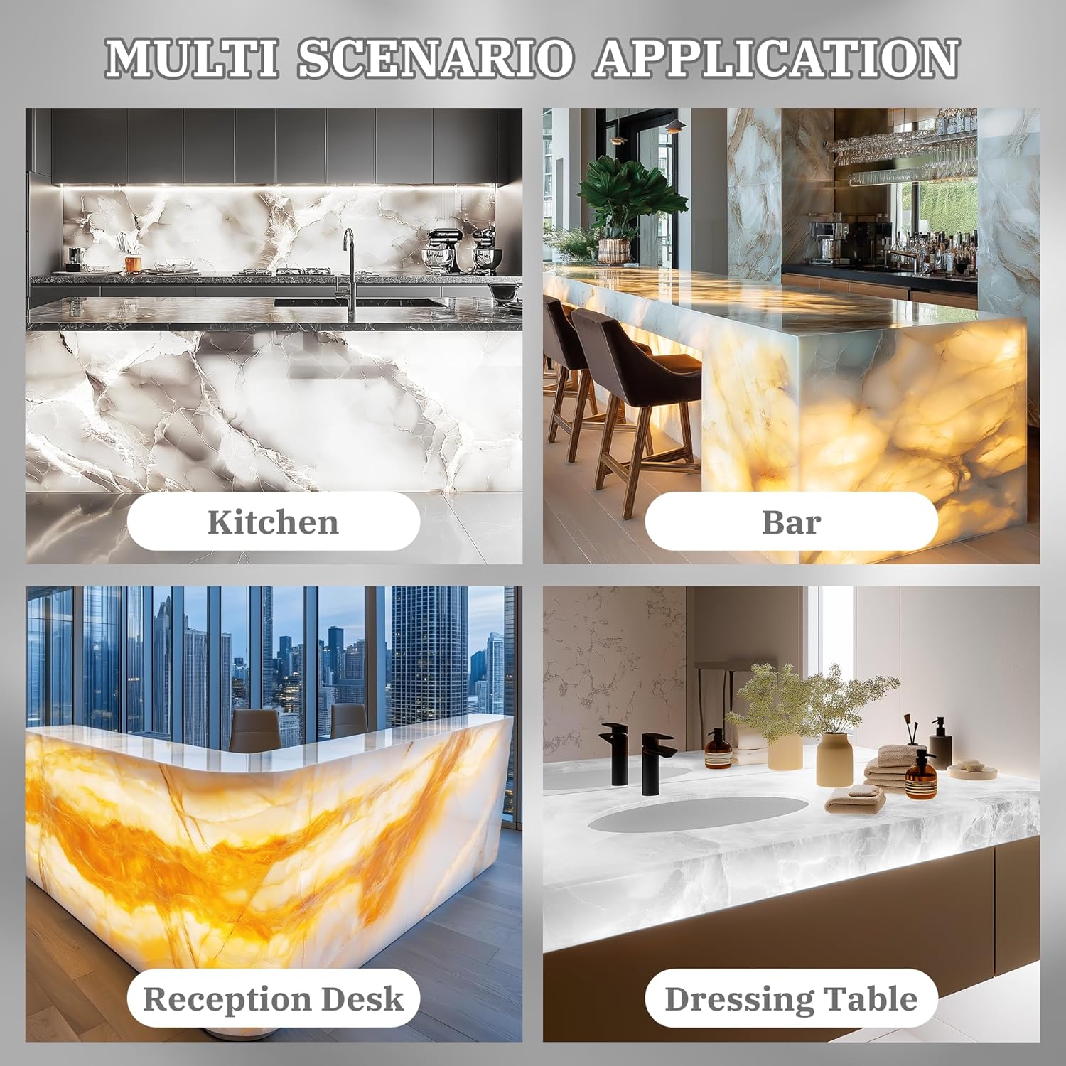 Lichaser 1 Pack LED Backlight Sheet 3000K-6500K Warm and Cold 24V 36W - image 6