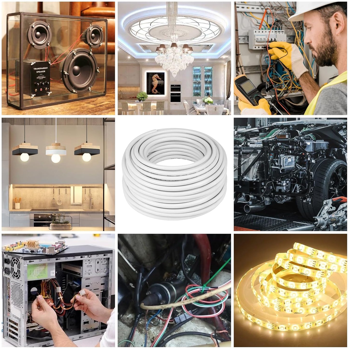 YOEPLAVSE 100FT 18 Gauge 3 Conductor Electrical Wire,18/3 Low Voltage - image 6