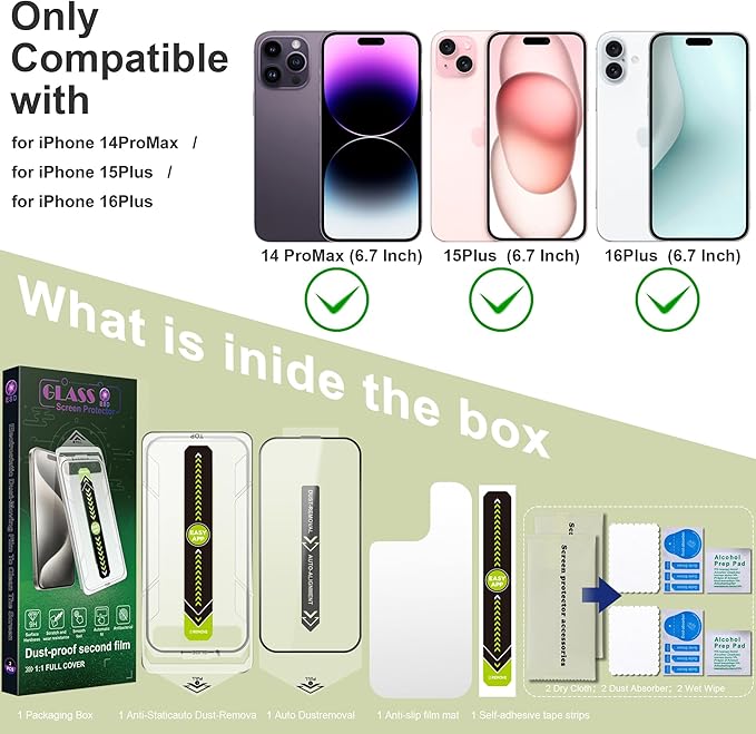 SY SHANGYAN [2-Pack Ultra HD Clear Screen Protector for iPhone 14 Pro - image 6