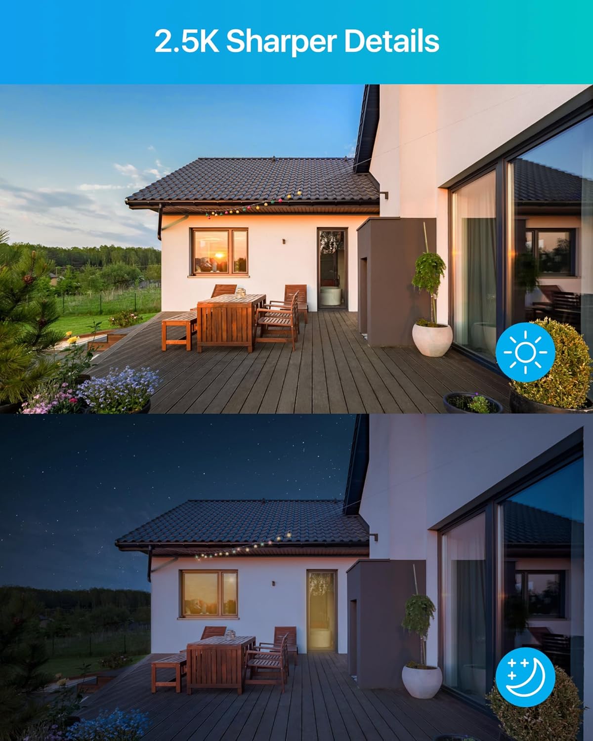 ZOSI Outdoor Security Camera,4MP Plug-in WiFi Cam with Spotlight Sound - image 2