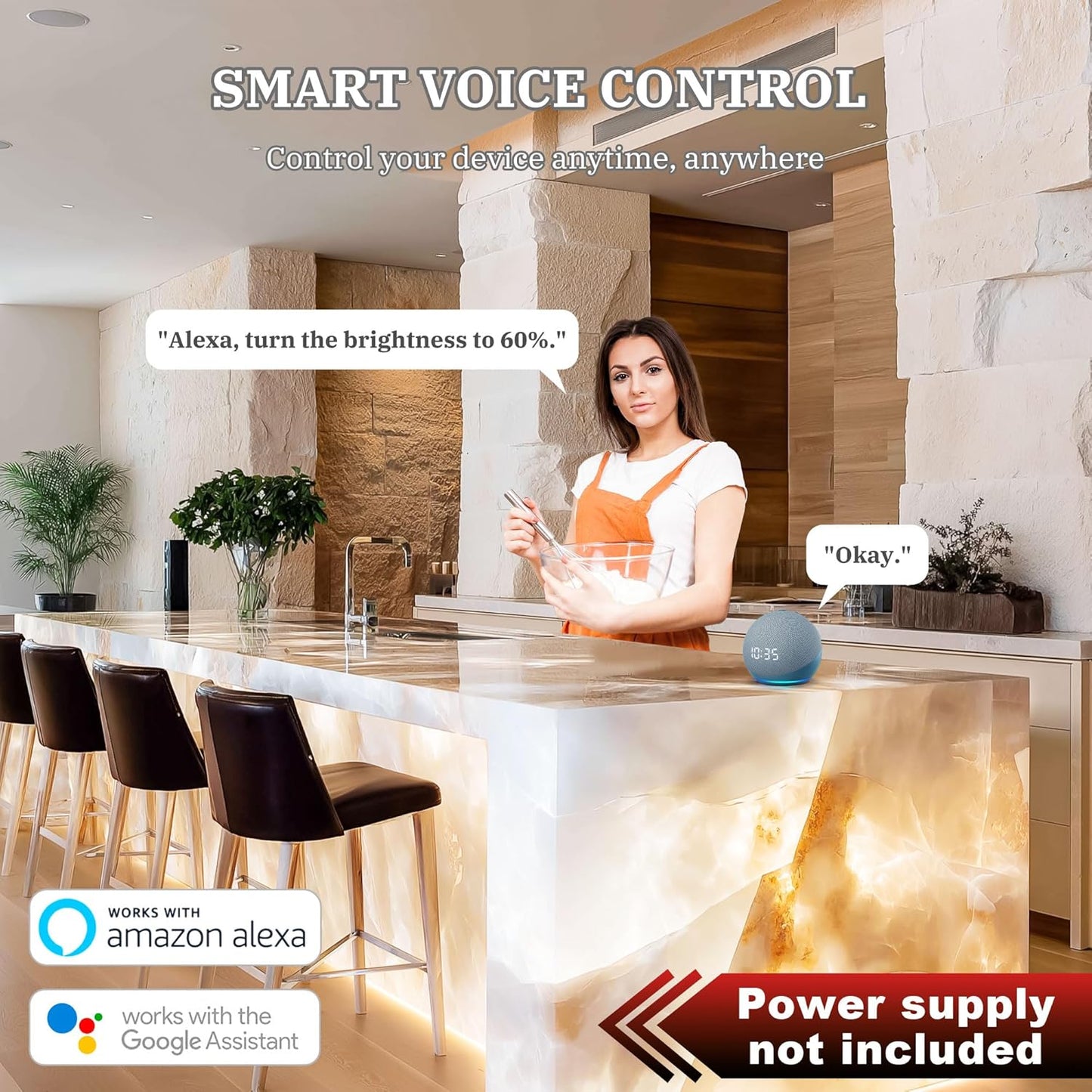 Lichaser 1 Pack LED Backlight Sheet 3000K-6500K Warm and Cold 24V 36W - image 2