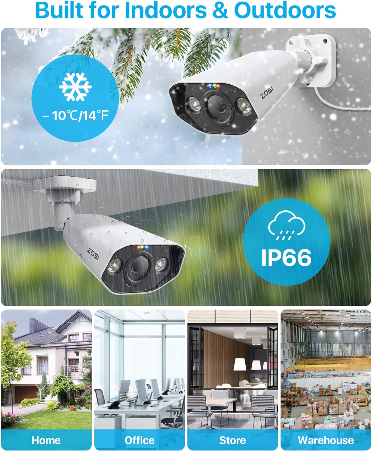 ZOSI 4K Spotlight PoE Security Camera System,8 Port 16CH 8MP NVR - image 3