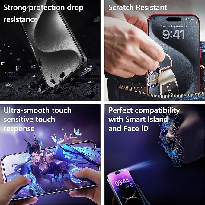 SY SHANGYAN (2-Pack Anti Blue Light Matte Screen Protector for iPhone - image 6