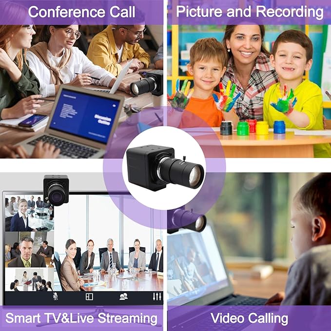 Hotpet 1080P Webcam 5-50mm Varifocal Lens USB Camera HD 2MP 0.01Lux - image 7