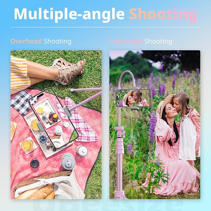 UBeesize 88’’ Flexible Phone Tripod with 14.95’’ Gooseneck - image 3