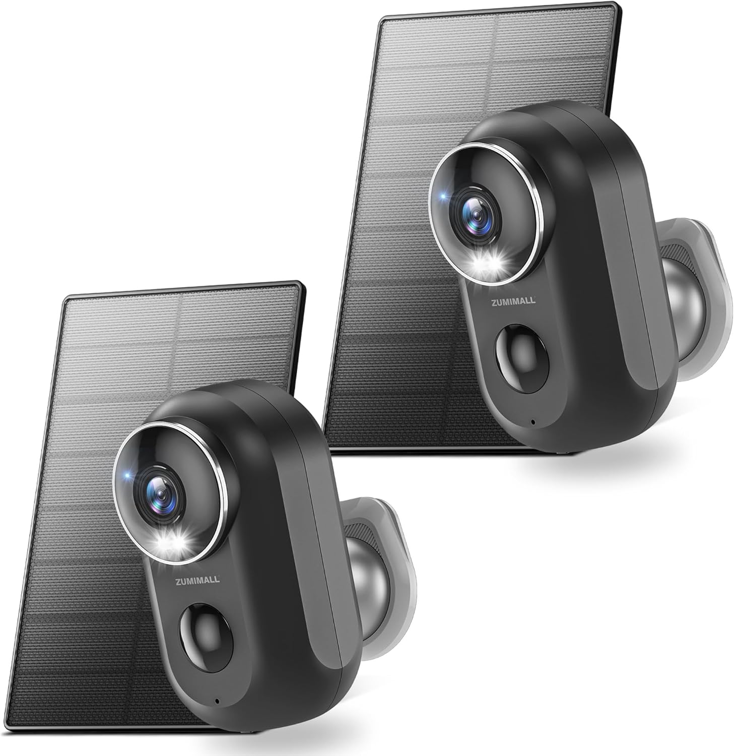 ZUMIMALL Solar Security Cameras Wireless Outdoor, 2Packs, Solar Camera - image 1